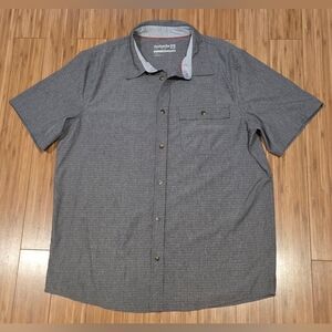 Avalanche Dark Gray Casual Button-Down Shirt